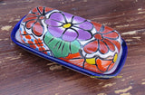 Talavera Pottery Butter Dish Hand Painted Sm Tbds004