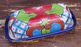 Talavera Pottery Butter Dish Hand Painted Sm Tbds010