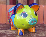 Mexican Talavera Pottery Pig Planter 9" TPSPT006
