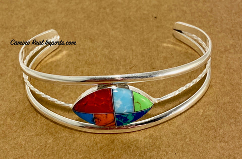 Multi Stone Inlay Bracelet JMSBR001