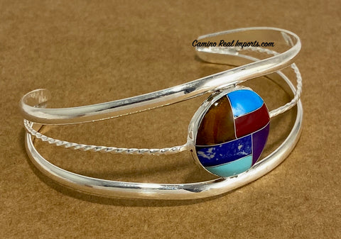 Multi Stone Inlay Bracelet JMSBR003
