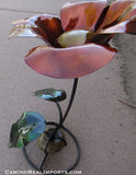 Yard Art Metal Flowers Sculpture 16"  MFLWRMS001