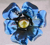 Yard Art Metal Flowers Sculpture 16"  MFLWRMS001