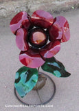 Yard Art Metal Flowers Sculpture 16"  MFLWRMS001