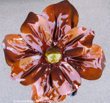 Yard Art Metal Flowers Sculpture 16"  MFLWRMS002