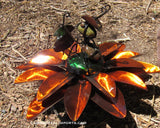Yard Art Metal Flower on Spring with Music Ant 15"  MFSMA003