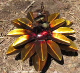 Yard Art Metal Flower on Spring with Music Ant 15"  MFSMA004