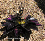 Yard Art Metal Flower on Spring with Music Ant 15"  MFSMA005