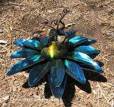 Yard Art Metal Flower on Spring with Music Ant 15"  MFSMA006