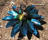 Yard Art Metal Flower on Spring with Music Ant 15"  MFSMA006