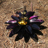 Yard Art Metal Flower on Spring with Music Ant 15"  MFSMA007