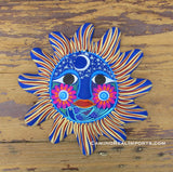 Mexican Wall Decor Guerrero Pottery Sun Face GSF1002