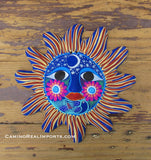 Mexican Wall Decor Guerrero Pottery Sun Face GSF1003