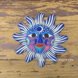 Mexican Wall Decor Guerrero Pottery Sun Face GSF1011