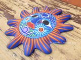 Mexican Wall Decor Guerrero Pottery Sun Face GSF1012