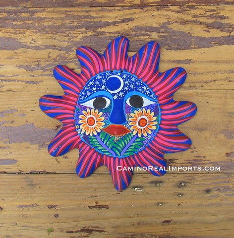 Mexican Wall Decor Guerrero Pottery Sun Face GSF1013