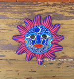 Mexican Wall Decor Guerrero Pottery Sun Face GSF1017