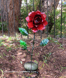 Metal Art Rose Flower Sculpture Mflw002