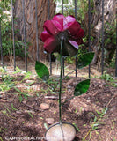 Metal Art Rose Flower Sculpture MFLW004