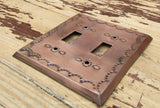 Mexican Tin Double Toggle Switch Plate Covers
