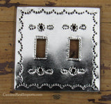 Mexican Tin Double Toggle Switch Plate Covers