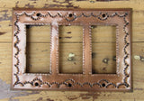 Mexican Tin Triple Rocker Switch Plate Covers