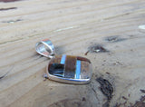 Sterling Silver Multi-Stone Onyx and Opal Pendant STSP007