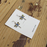 Sterling Silver Dragonfly Topaz and Opal Earrings STER005
