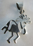 Sterling Silver Kokopelli Turquoise Pendant STSP011
