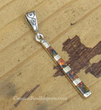 Sterling Silver Opal Inlay Pendant STSP0055
