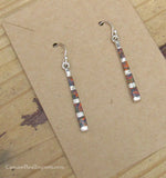 Sterling Silver Opal Inlay Earrings STER045