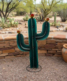 Garden Art Metal Rustic Green Painted Cactus 26" MCTGS001