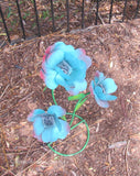 Yard Art Metal Flowers Sculpture 22"  MFLWRMS011