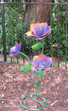 Yard Art Metal Flowers Sculpture 22"  MFLWRMS013