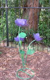 Yard Art Metal Flowers Sculpture 22"  MFLWRMS013