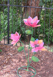 Yard Art Metal Flowers Sculpture 22"  MFLWRMS009
