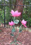 Yard Art Metal Flowers Sculpture 22"  MFLWRMS009