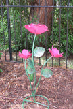 Yard Art Metal Flowers Sculpture 22"  MFLWRMS008