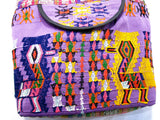 GUATEMALA PURSE HAND EMBROIDERED FLOWERS HOBO BAG X-LARGE GPL016