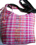 GUATEMALA PURSE HAND EMBROIDERED FLOWERS HOBO BAG X-LARGE GPL012