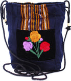 GUATEMALA POUCH PURSE with FLOWERS GPP007