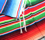 Mexican Sarape Blanket 4' X 6' serape zarape SAR40066