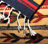 ZAPOTEC RUG 8" X 77" RUNNER WITH SOUTHWESTERN DESIGN  ZRR77-003
