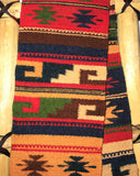 ZAPOTEC RUG 8" X 77" RUNNER WITH SOUTHWESTERN DESIGN  ZRR77-004