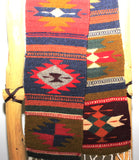 ZAPOTEC RUG 8" X 77" RUNNER WITH SOUTHWESTERN DESIGN  ZRR77-005