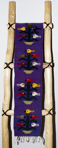 ZAPOTEC RUG 9" X 40" RUNNER TREE WITH BIRDS ZR003