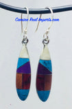 Multi Stone Inlay Earrings JMSER013