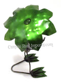 Metal Rock Frog holding Umbrella Yard Garden Decor Caminorealimports.com