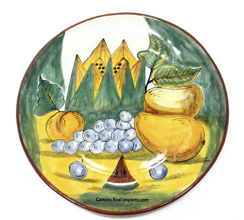Mexican Wall Hanging Talavera pottery Plate 11" Caminorealimports.com