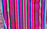 Mexican Sarape Rainbow Blanket XL 5' X 7' serape sarape SAB004
